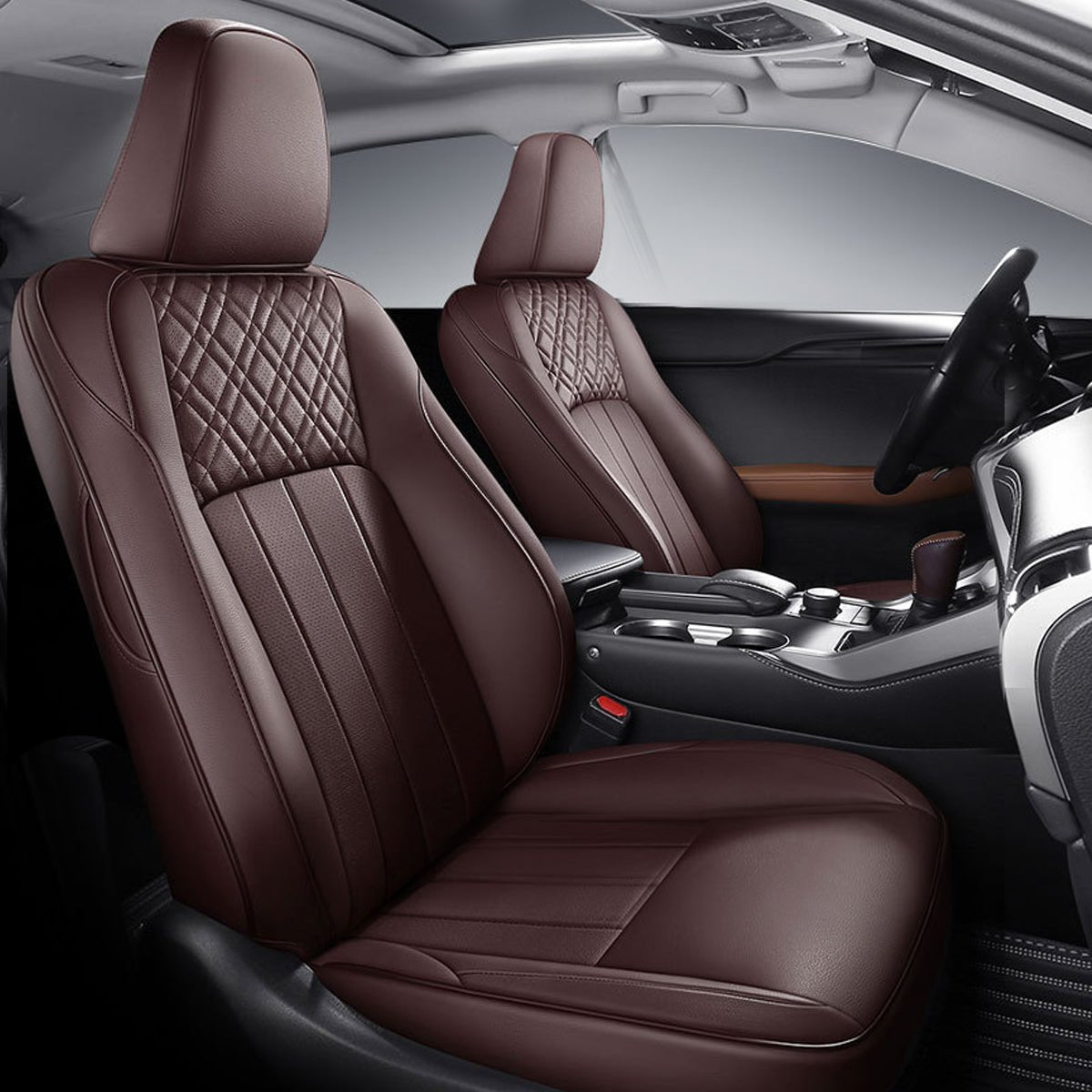 高級シートカバー オーダーメイド 6色レザー スポーツ感 耐摩耗性 軽/普自動車 SUV 専用シートカバー - 防水5層構造 | iCarCompanion