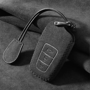 TOYOTAトヨタ車用 キーケース キーカバー ALCANTARA スエード素材 高級感 鍵を保護 汚れ&滑り＆傷防止の商品画像 1