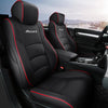 Hondaホンダ アコード専用 高級レザー シートカバー ロゴ入り 通気防水 耐久性 4色 全席セット 専用シートカバー - 防水5層構造 | iCarCompanion
