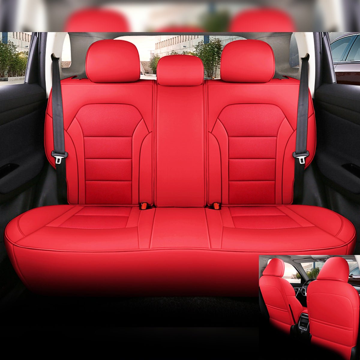 高級レザー シートカバー スポーツ感 6色 防水 オーダーメイド 耐久性 軽/普自動車 SUV 専用シートカバー - 防水5層構造 | iCarCompanion
