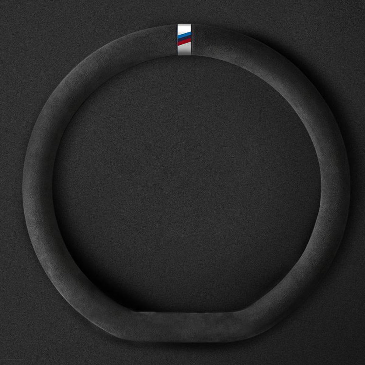 純正Alcantara 高級スエード ハンドルカバー レインボーリボン 無臭 手触り おしゃれ 37~39CM 専用ハンドルカバー | iCarCompanion