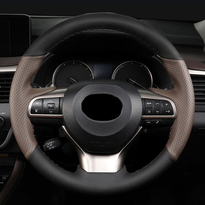 LEXUS レクサス Alcantara 本革 スエード ハンドルカバー 編み込み式 オーダーメイド 専用ハンドルカバー | iCarCompanion