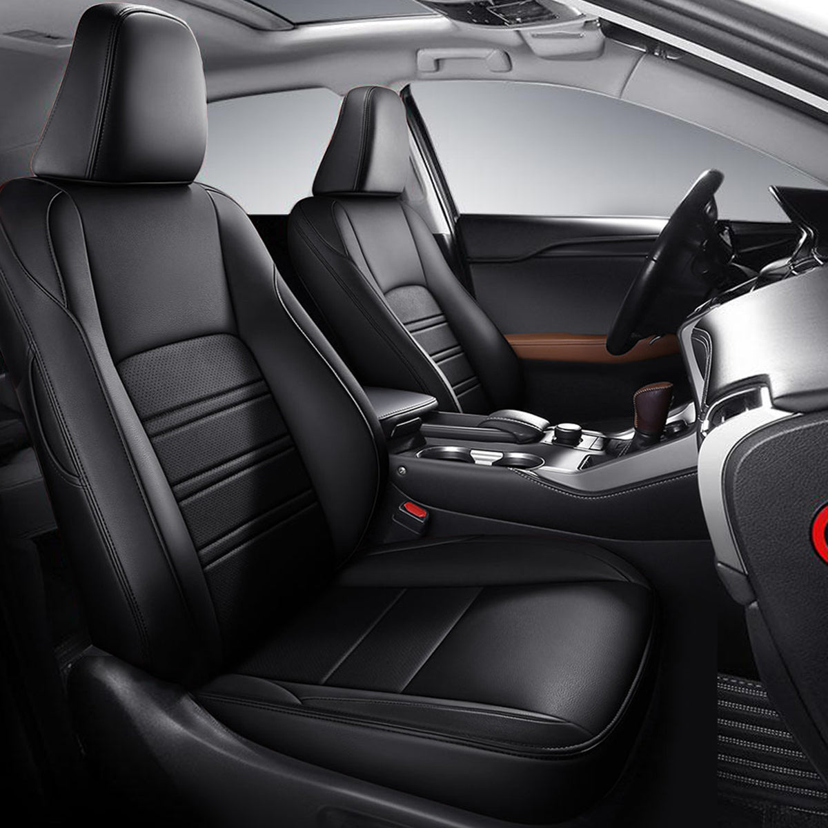 シートカバー JUSTFIT保証 オーダーメイド 12色レザー 防水 軽/普自動車 SUV 専用シートカバー - 防水5層構造 | iCarCompanion