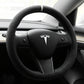 TESLAテスラ  高級スエード ハンドルカバー 手触れよし フィット感抜群 36CM D型 専用ハンドルカバー | iCarCompanion