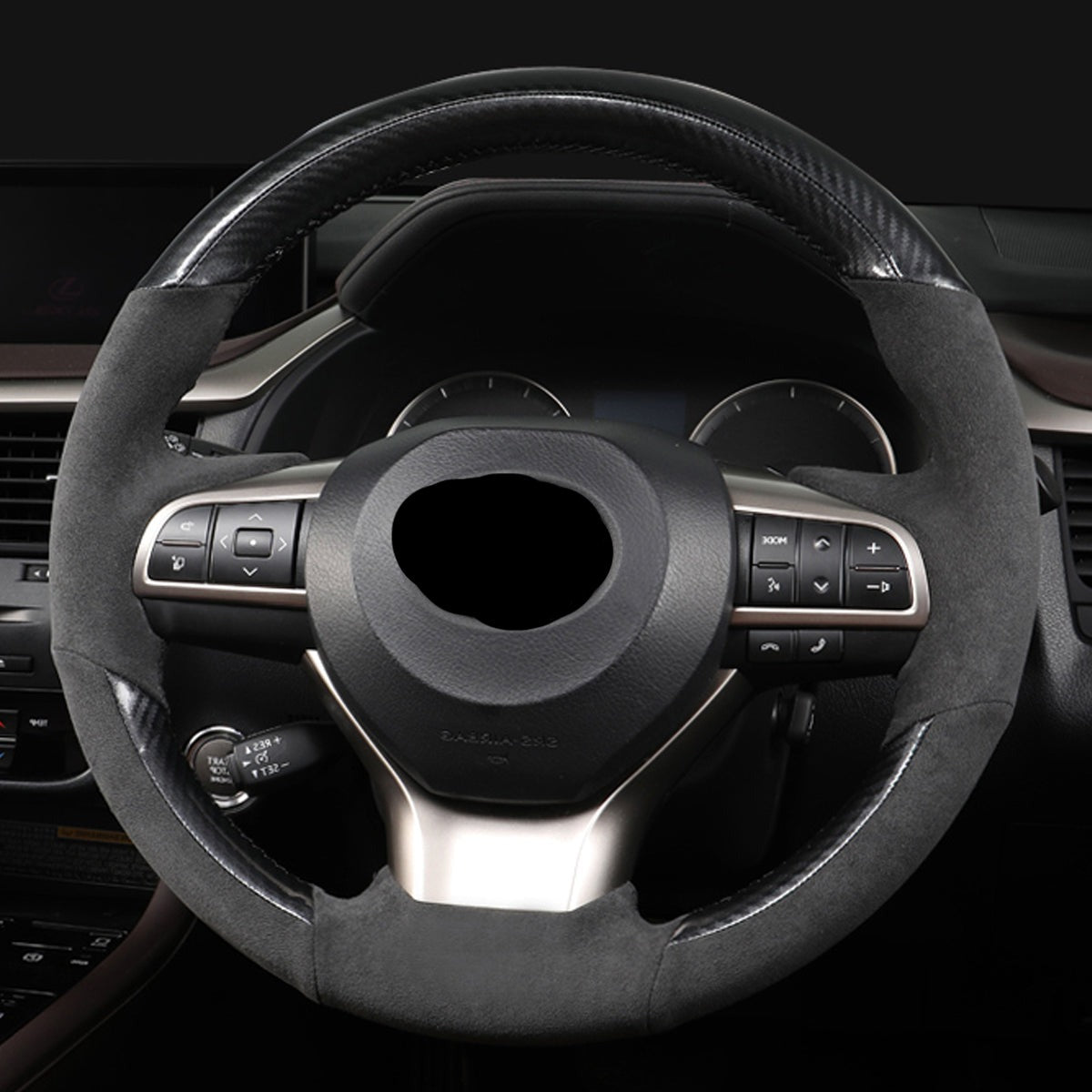 LEXUS レクサス Alcantara 本革 スエード ハンドルカバー 編み込み式 オーダーメイド 専用ハンドルカバー | iCarCompanion