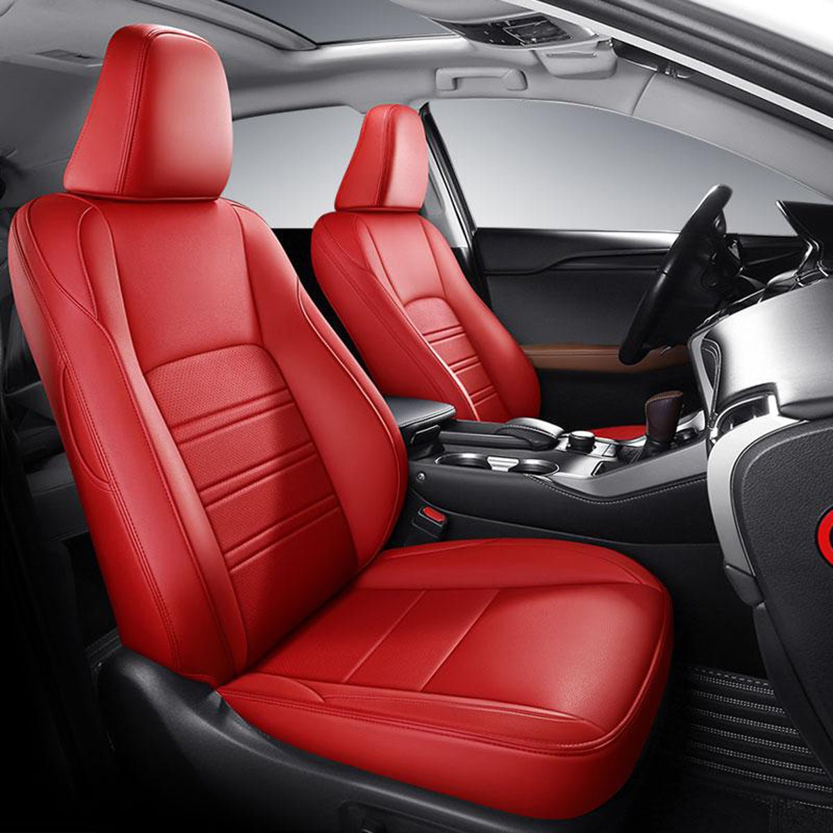 シートカバー JUSTFIT保証 オーダーメイド 12色レザー 防水 軽/普自動車 SUV 専用シートカバー - 防水5層構造 | iCarCompanion
