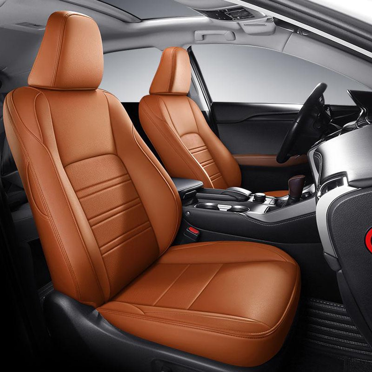 シートカバー JUSTFIT保証 オーダーメイド 12色レザー 防水 軽/普自動車 SUV 専用シートカバー - 防水5層構造 | iCarCompanion