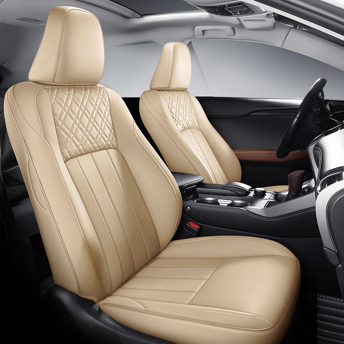 高級シートカバー オーダーメイド 6色レザー スポーツ感 耐摩耗性 軽/普自動車 SUV 専用シートカバー - 防水5層構造 | iCarCompanion