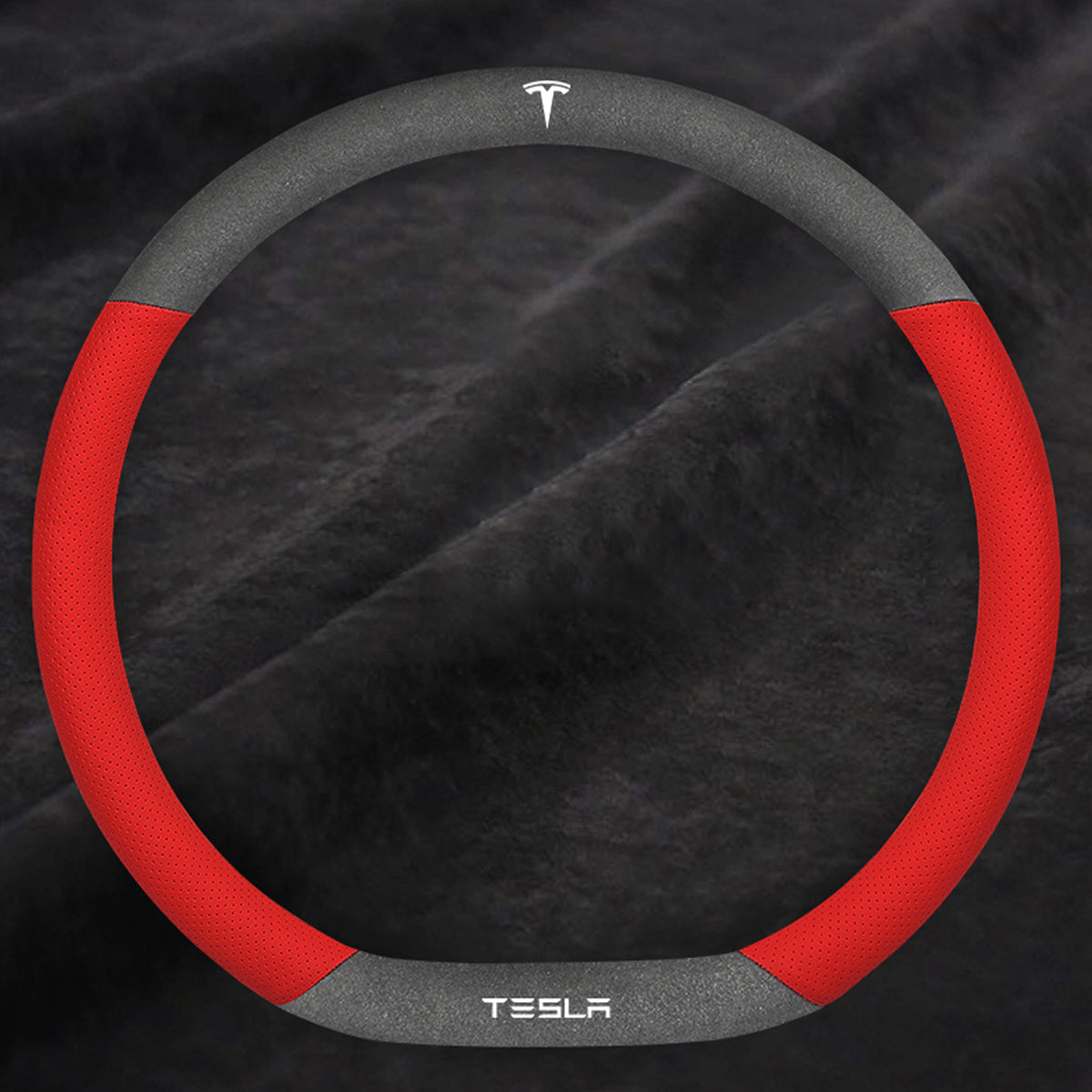 TESLAテスラ model3/Y/X/S 高級レザー スエード ハンドルカバー おしゃれ O型 D型 36CM 専用ハンドルカバー | iCarCompanion
