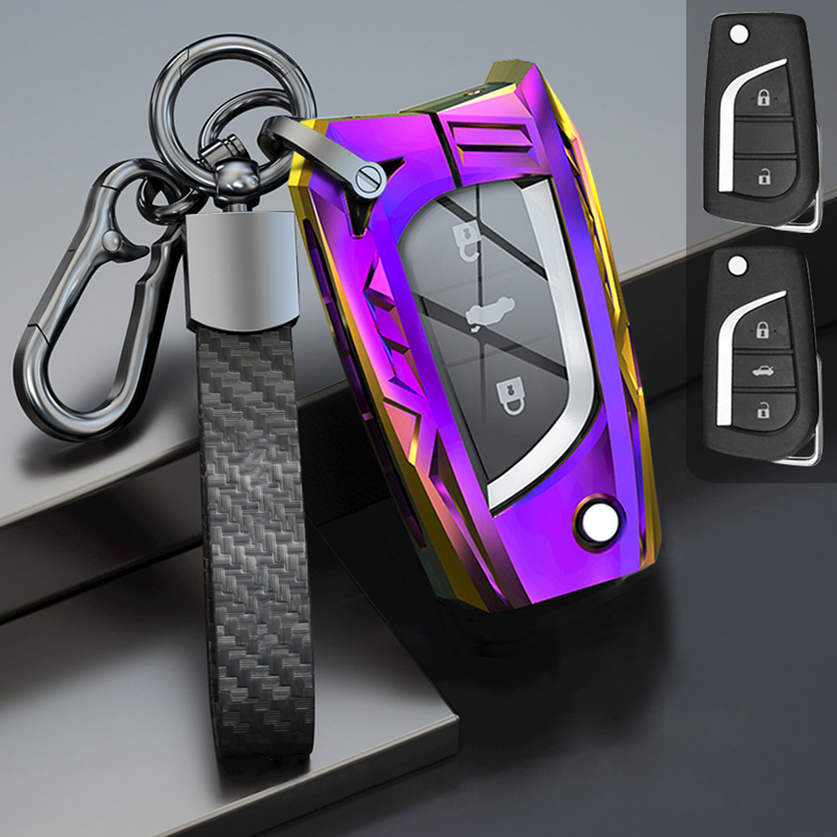 TOYOTA トヨタ車用 スマートキーケース キーカバー 質が軽い 高級金属 メカ感 かっこいい 防塵 防水の商品画像 14