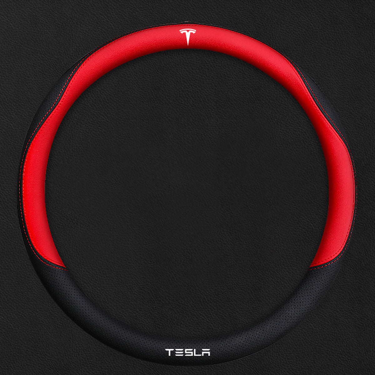TESLAテスラ model3/Y/X/S 高級レザー スエード ハンドルカバー おしゃれ O型 D型 36CM 専用ハンドルカバー | iCarCompanion