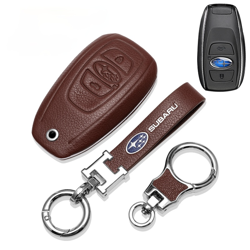 SUBARUスバル専用キーケース 高級レザー 防水防塵 触感一流 ビジネス風 キーカバー キーホルダーの商品画像 6
