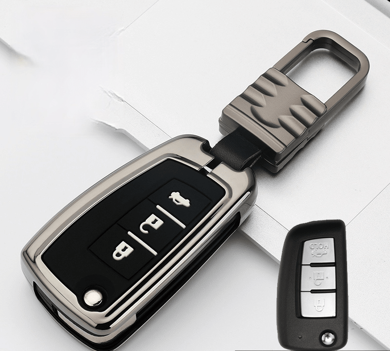 日産NISSAN インテリジェントキーケース キーカバー 高級品 軽量 3/4/5ボタン - iCarCompanion