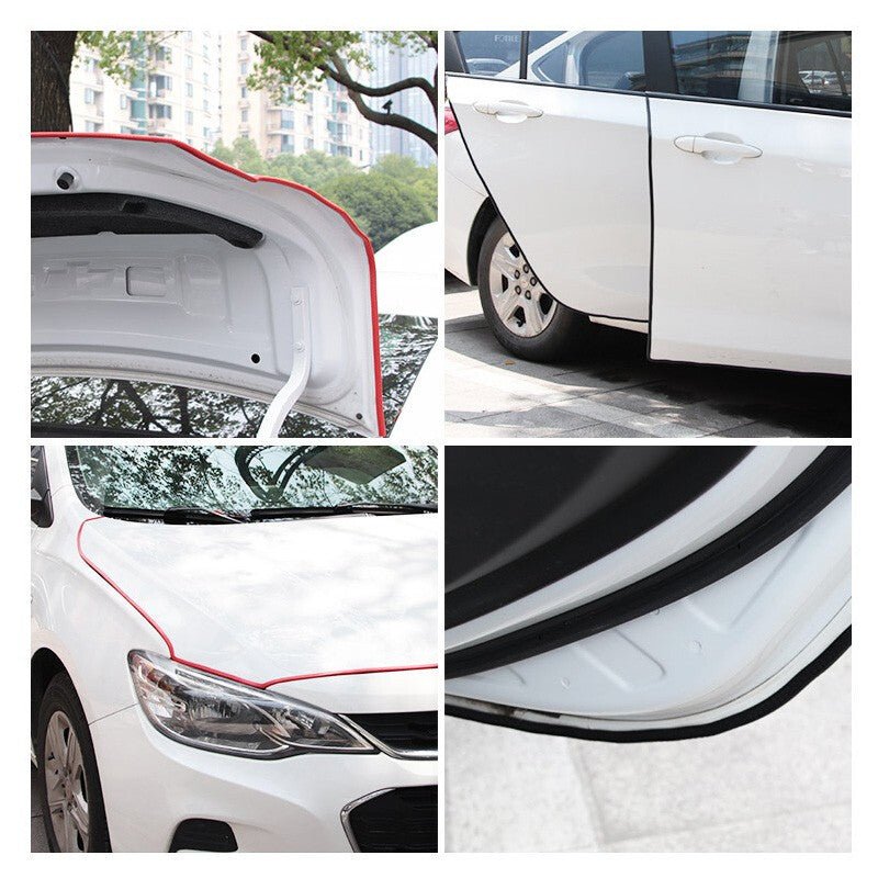 車用ドアモール U字型 愛車保護 取り付け簡単 キズ防止 騒音低減 5m バンパーストリップ - iCarCompanion