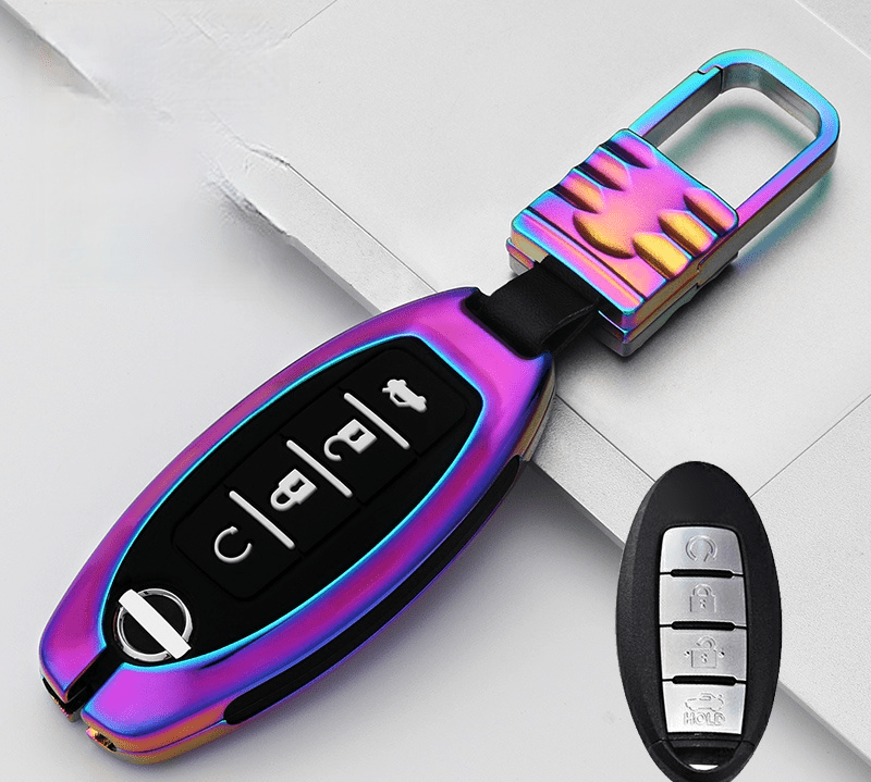 日産NISSAN インテリジェントキーケース キーカバー 高級品 軽量 3/4/5ボタン - iCarCompanion