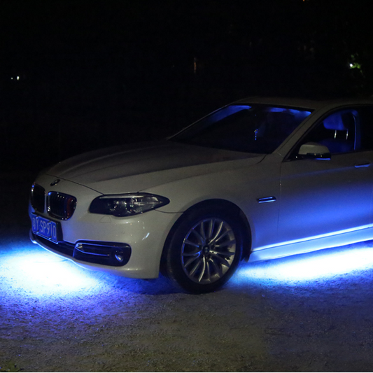 アンダーライト 車 RGB ロックライト 4個セット リモコン付き ボタンスイッチ付き 多機能 車外装飾 車のシャーシ装飾用 防水 おしゃれ