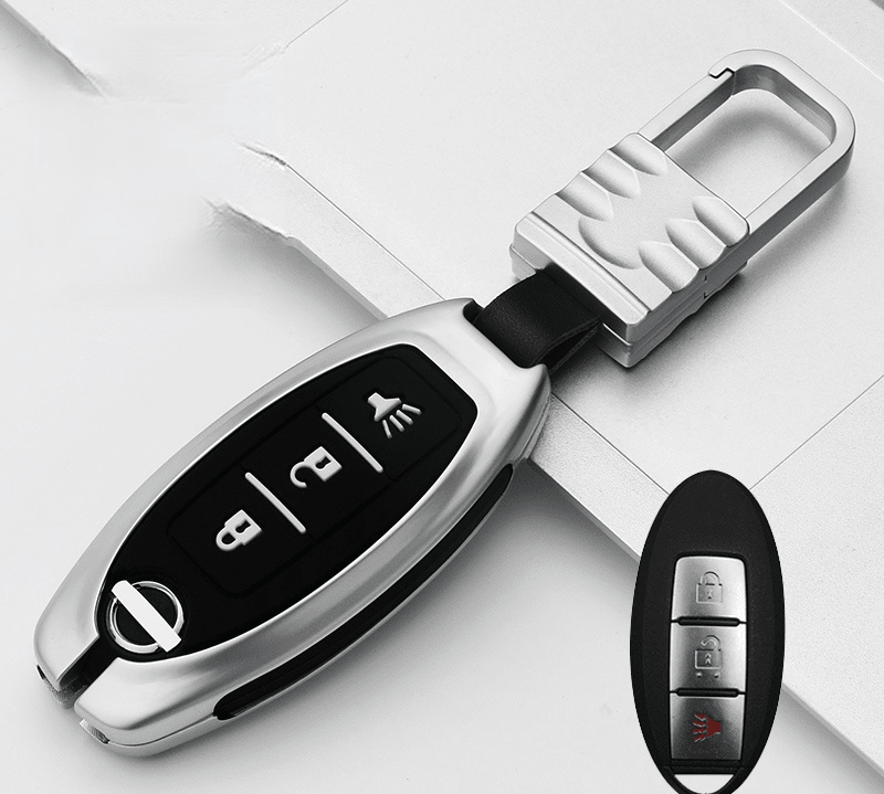 日産NISSAN インテリジェントキーケース キーカバー 高級品 軽量 3/4/5ボタン - iCarCompanion