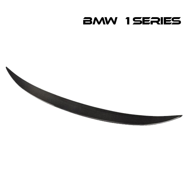 リアスポイラー BMW 1シリーズ E82 06 - 13年式 カーボンファイバー 貼り付け装着 - iCarCompanion
