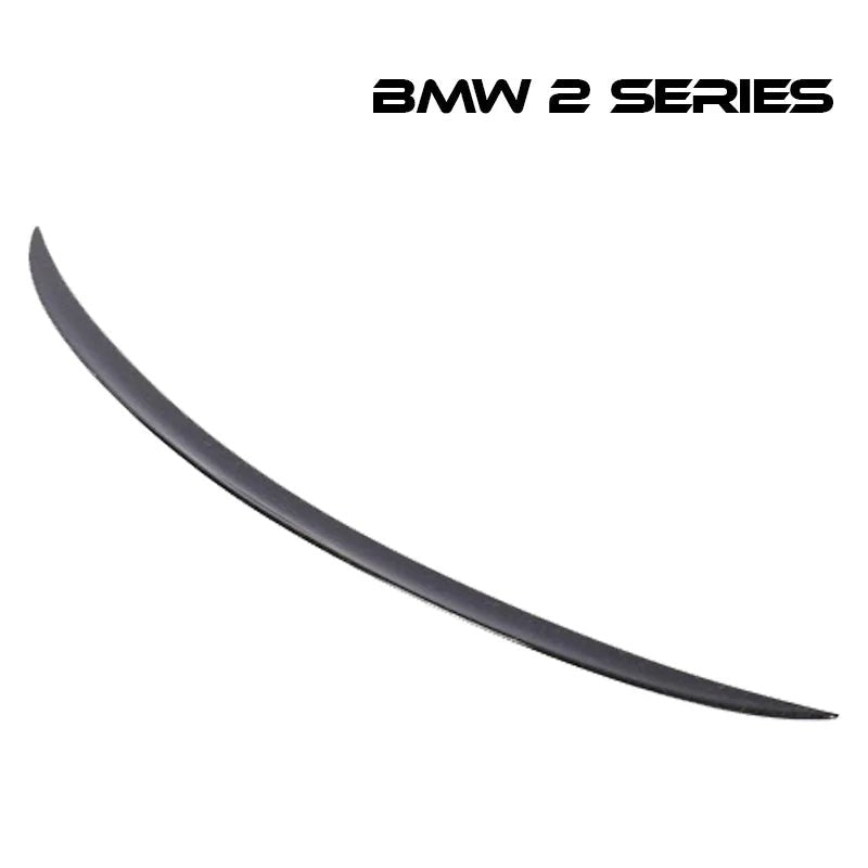 リアスポイラー BMW 2シリーズ 14 - 17年式 カーボンファイバー 貼り付け装着 - iCarCompanion