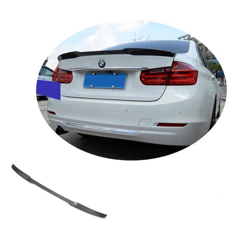 リアスポイラー BMW 3シリーズ F30 F80 M3 13 - 18年式 カーボンファイバー 貼り付け装着 - iCarCompanion