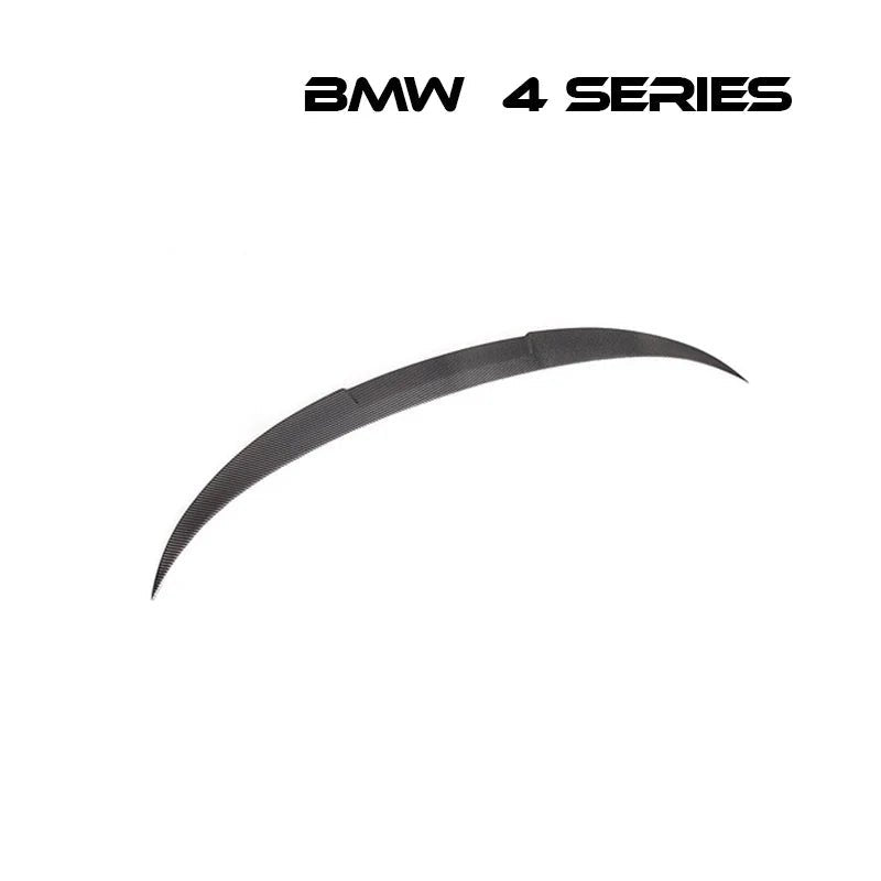 リアスポイラー BMW 4シリーズ F33 F83 14 - 19年式 カブリオレ カーボンファイバー 貼り付け装着 - iCarCompanion