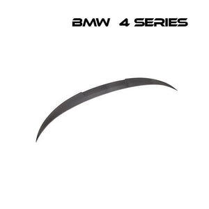 リアスポイラー BMW 4シリーズ F33 F83 14 - 19年式 カブリオレ カーボンファイバー 貼り付け装着 - iCarCompanion
