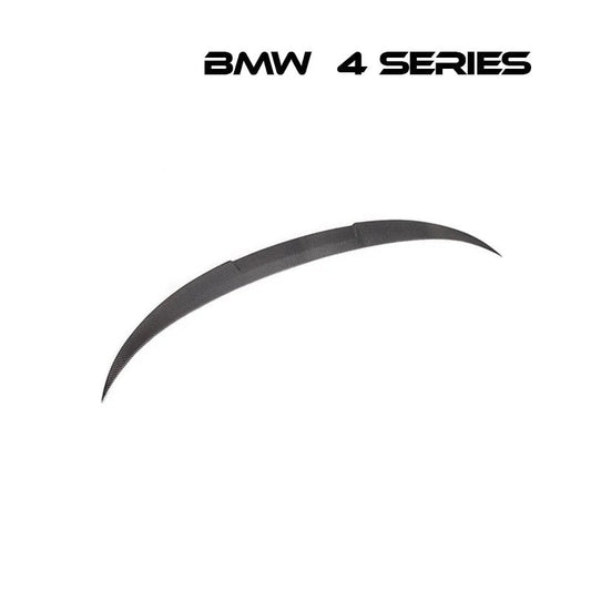 リアスポイラー BMW 4シリーズ F33 F83 14 - 19年式 カブリオレ カーボンファイバー 貼り付け装着 - iCarCompanion