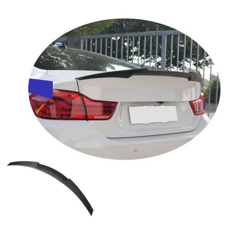 リアスポイラー BMW 4シリーズ F82 M4 14 - 18年式 カーボンファイバー 貼り付け装着 - iCarCompanion