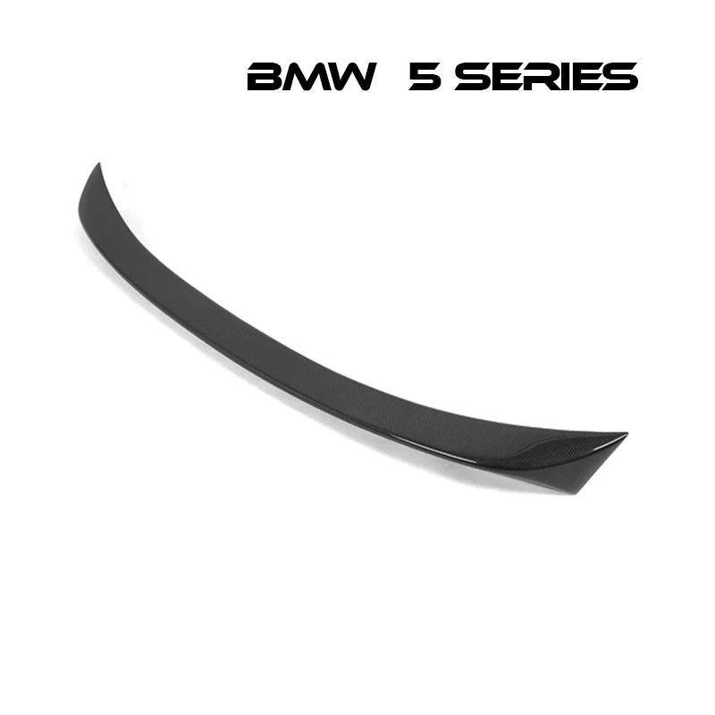 リアスポイラー BMW 5シリーズ F10 全年式対応 カーボンファイバー 貼り付け装着 - iCarCompanion
