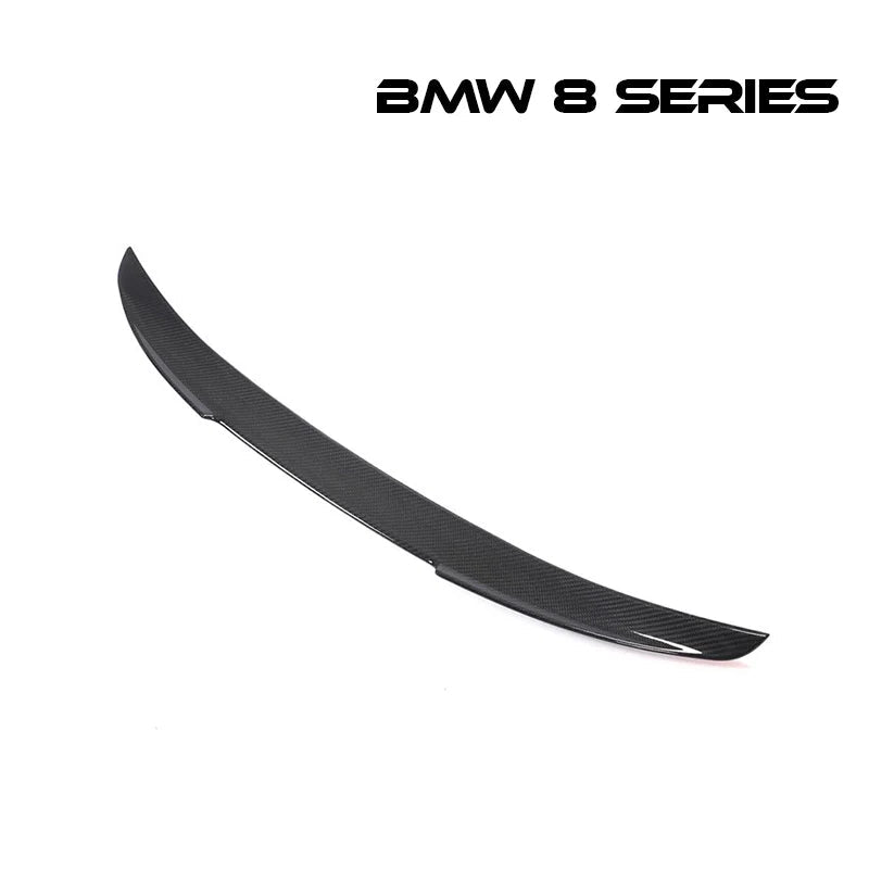 リアスポイラー BMW 8シリーズ G16 18 - 21年式 カーボンファイバー 貼り付け装着 - iCarCompanion
