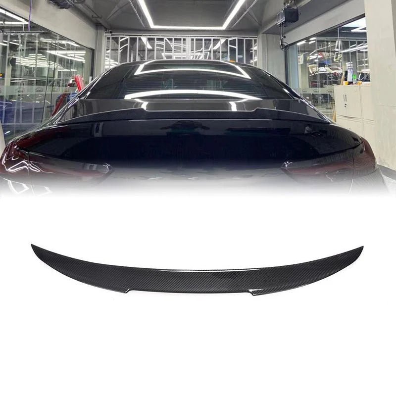 リアスポイラー BMW 8シリーズ G16 18 - 21年式 カーボンファイバー 貼り付け装着 - iCarCompanion