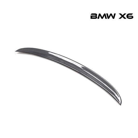 リアスポイラー BMW X6 15 - 16年式対応 カーボンファイバー 貼り付け装着 - iCarCompanion