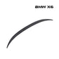 リアスポイラー BMW X6 15 - 16年式対応 カーボンファイバー 貼り付け装着 - iCarCompanion