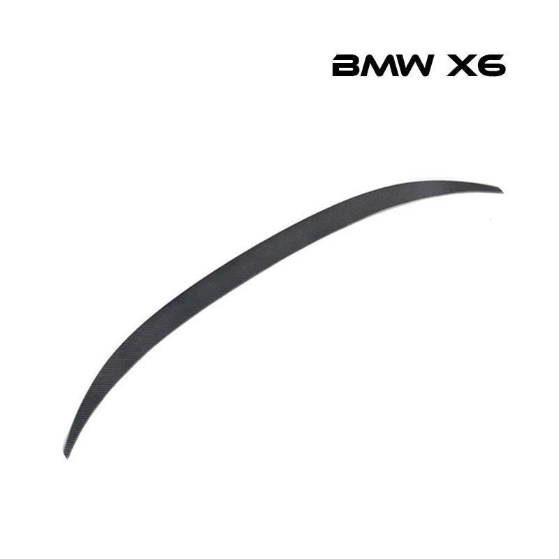 リアスポイラー BMW X6 15 - 16年式対応 カーボンファイバー 貼り付け装着 - iCarCompanion