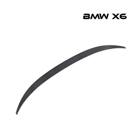 リアスポイラー BMW X6 15 - 16年式対応 カーボンファイバー 貼り付け装着 - iCarCompanion
