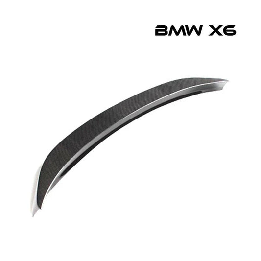 リアスポイラー BMW X6 E71 全年式対応 カーボンファイバー 貼り付け装着 リアウィング - iCarCompanion