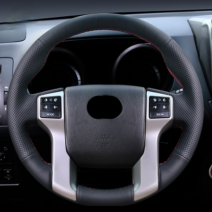TOYOTA トヨタ 高級本革 編み込み式 ハンドルカバー フィット感抜群 四季汎用 滑り止め 専用ハンドルカバー | iCarCompanion