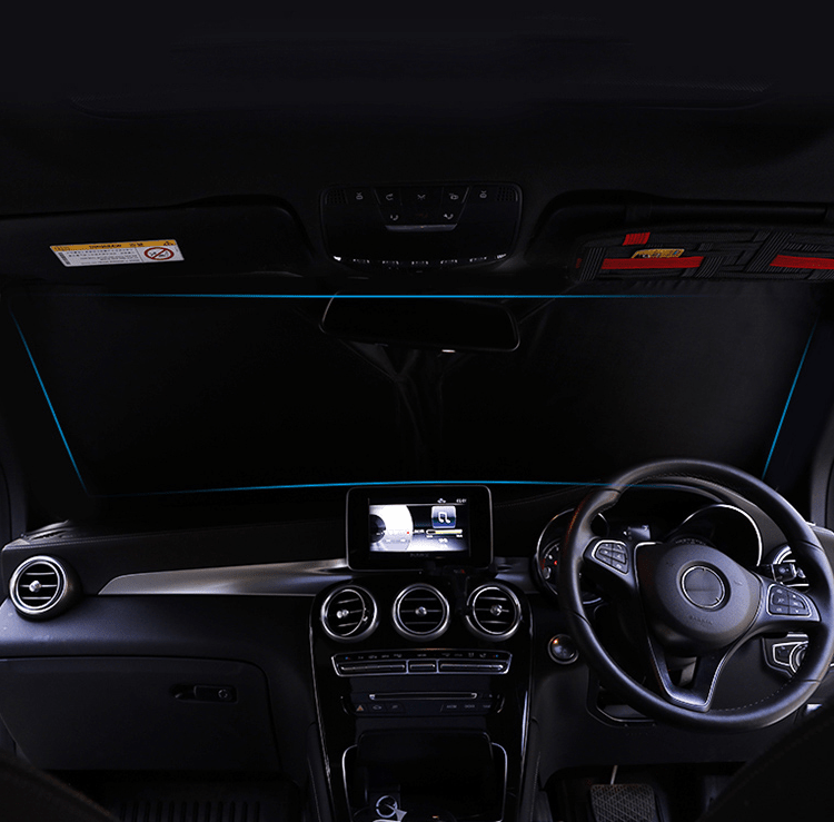 車用サンシェード 遮光カーテン フロントガラス用 プライバシー保護 遮熱 日よけ 省エネ 専用サンシェード | iCarCompanion