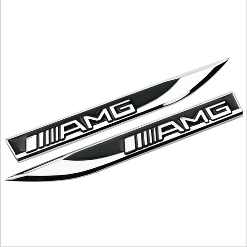 メルセデスベンツフェンダーサイドラベルメタルステッカーCクラスEクラスGLAGLE CLAGLKAMG外装 - iCarCompanion