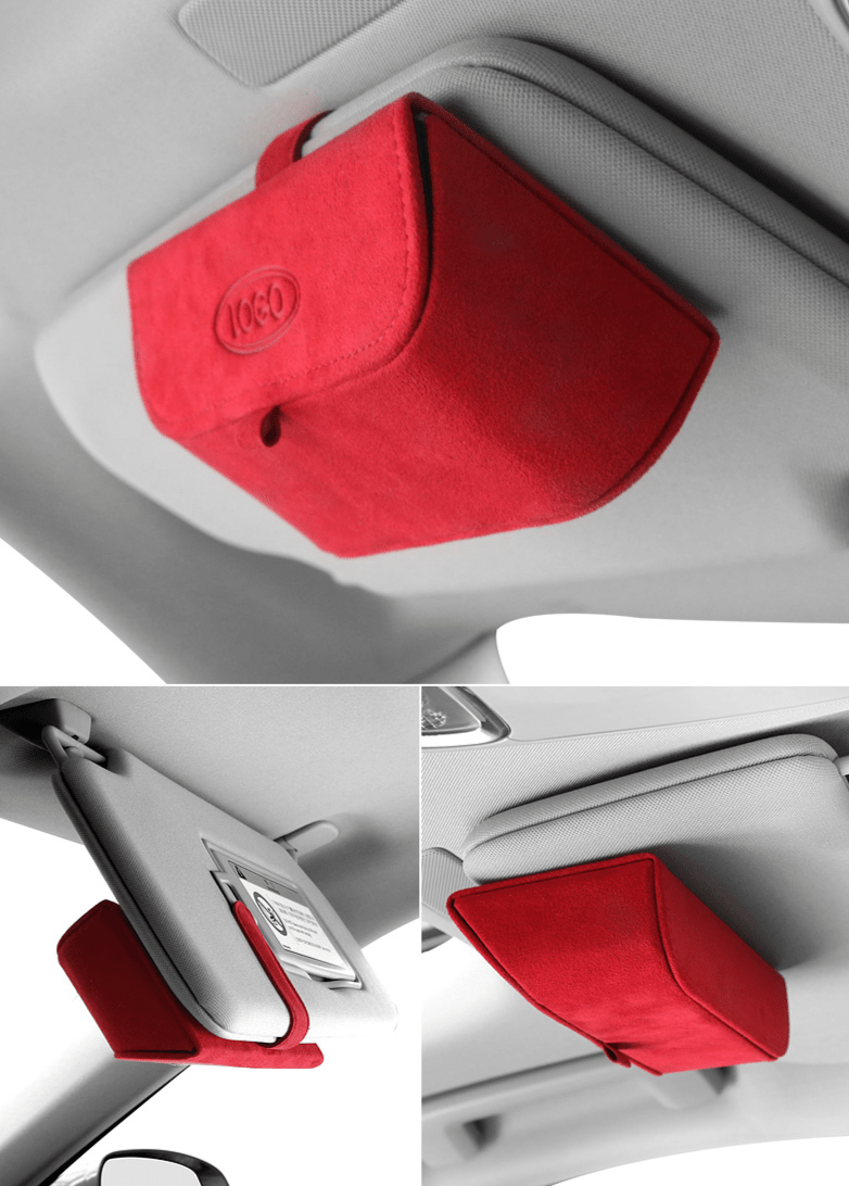 車載メガネケース　サングラスホルダー　メガネボックス　収納ポケット　オシャレ　 - iCarCompanion