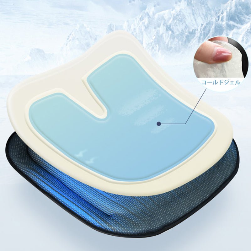 座布団 クール 車クッション 低反発 通気性抜群 蒸れない 滑り止め おすすめ 専用シートクッション | iCarCompanion