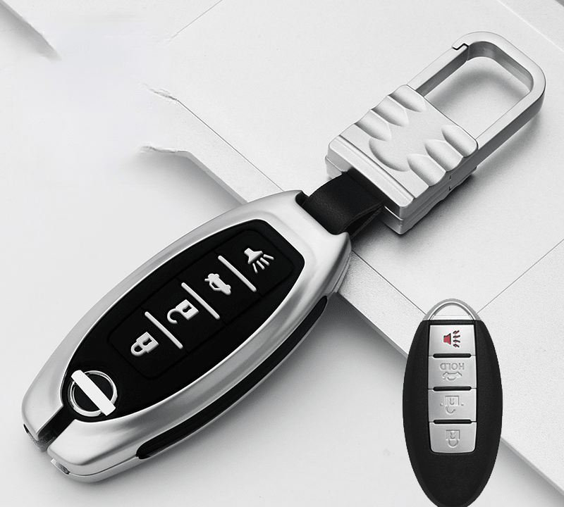日産NISSAN インテリジェントキーケース キーカバー 高級品 軽量 3/4/5ボタン - iCarCompanion