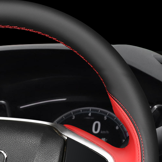 HONDA ホンダ 本革  編み込み式 ハンドルカバー グリップ感抜群 手触りよし スポーツ風 専用ハンドルカバー | iCarCompanion