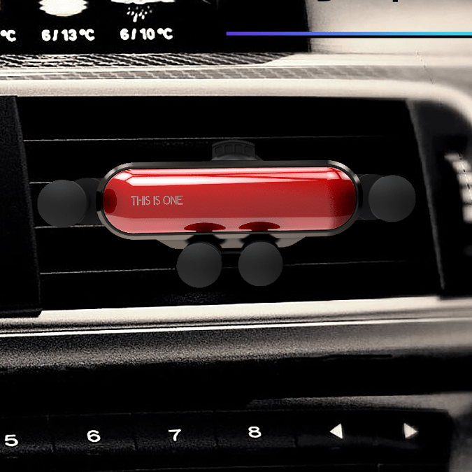車載スマホホルダー スマホホルダー 重力式自動開閉 エアコン吹き出し口用 シンプル - iCarCompanion