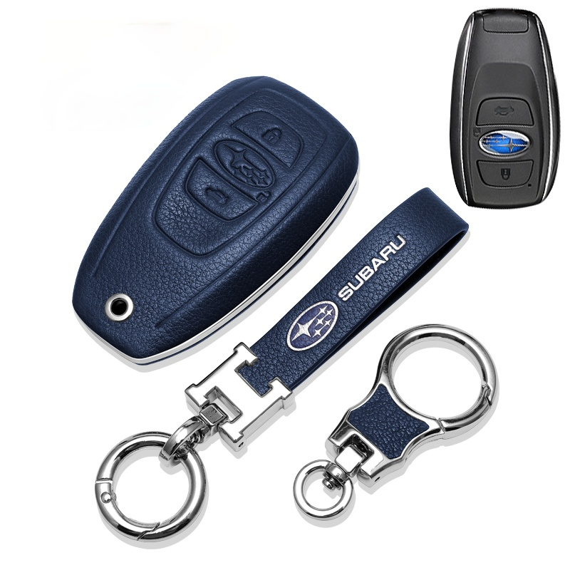 SUBARUスバル専用キーケース 高級レザー 防水防塵 触感一流 ビジネス風 キーカバー キーホルダーの商品画像 3