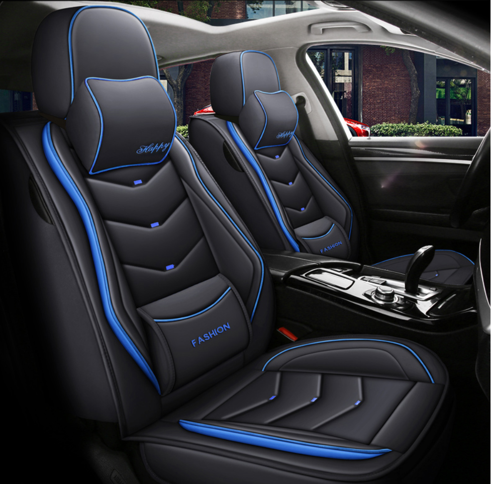 スポーツ感 汎用シートカバー クッション付き 6色 防水レザー 取付簡単 軽/普自動車 専用シートカバー - 防水5層構造 | iCarCompanion