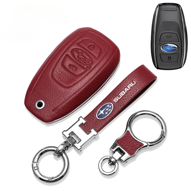 SUBARUスバル専用キーケース 高級レザー 防水防塵 触感一流 ビジネス風 キーカバー キーホルダーの商品画像 5