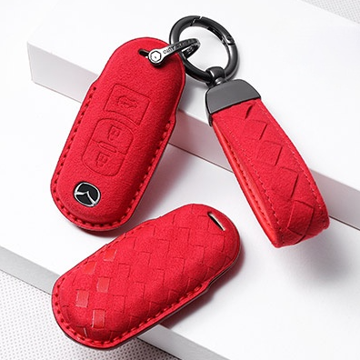 Mazdaマツダ専用キーケース 贅沢スエード 全面保護 高級触感キーカバー キーホルダーの商品画像 10