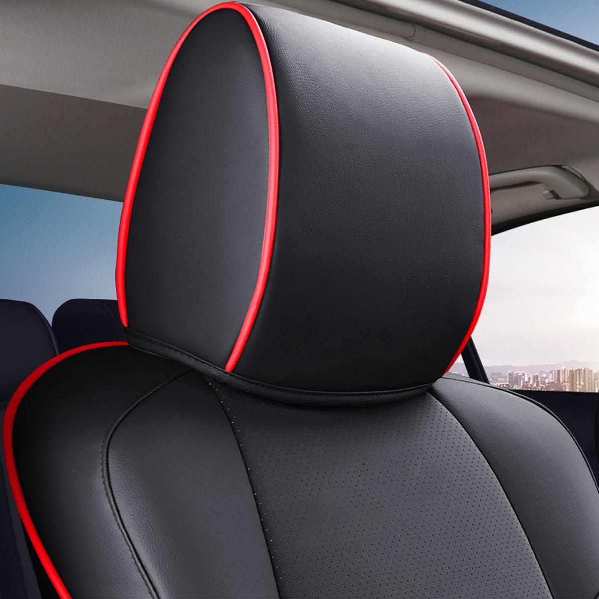 マツダ専用 高級シートカバー JUSTFIT保証 車種専用設計 防水レザー おしゃれ 全席セット - iCarCompanion
