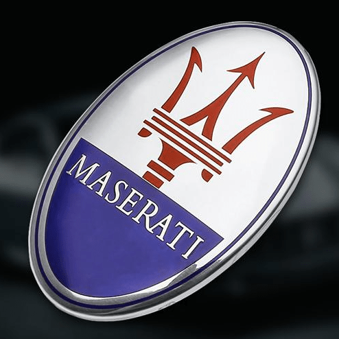 マセラティ　純正エンブレム MASERATI 純正 部品 エンブレム 73 x 45 mm - iCarCompanion